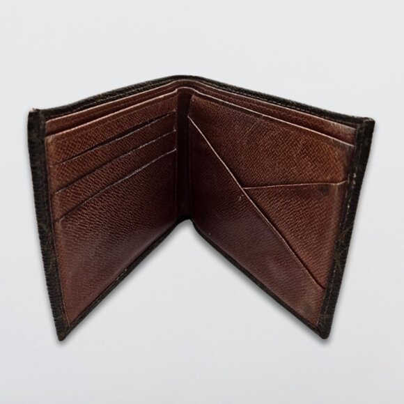 Louis Vuitton Multiple Wallet Card Slots Monogram Coated Canvas Cowhide Leather - Picture 3 of 11